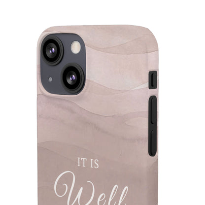 It Is Well Pink Snap Case