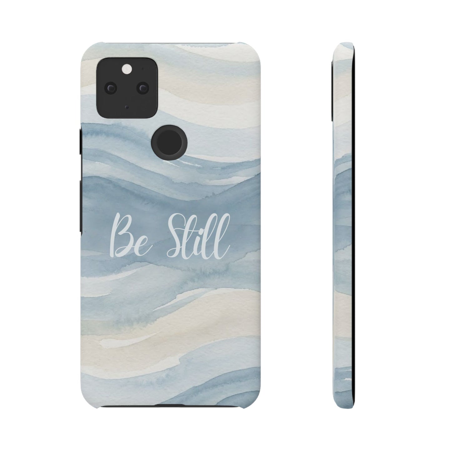 Be Still Blue Watercolour  – Snap Case