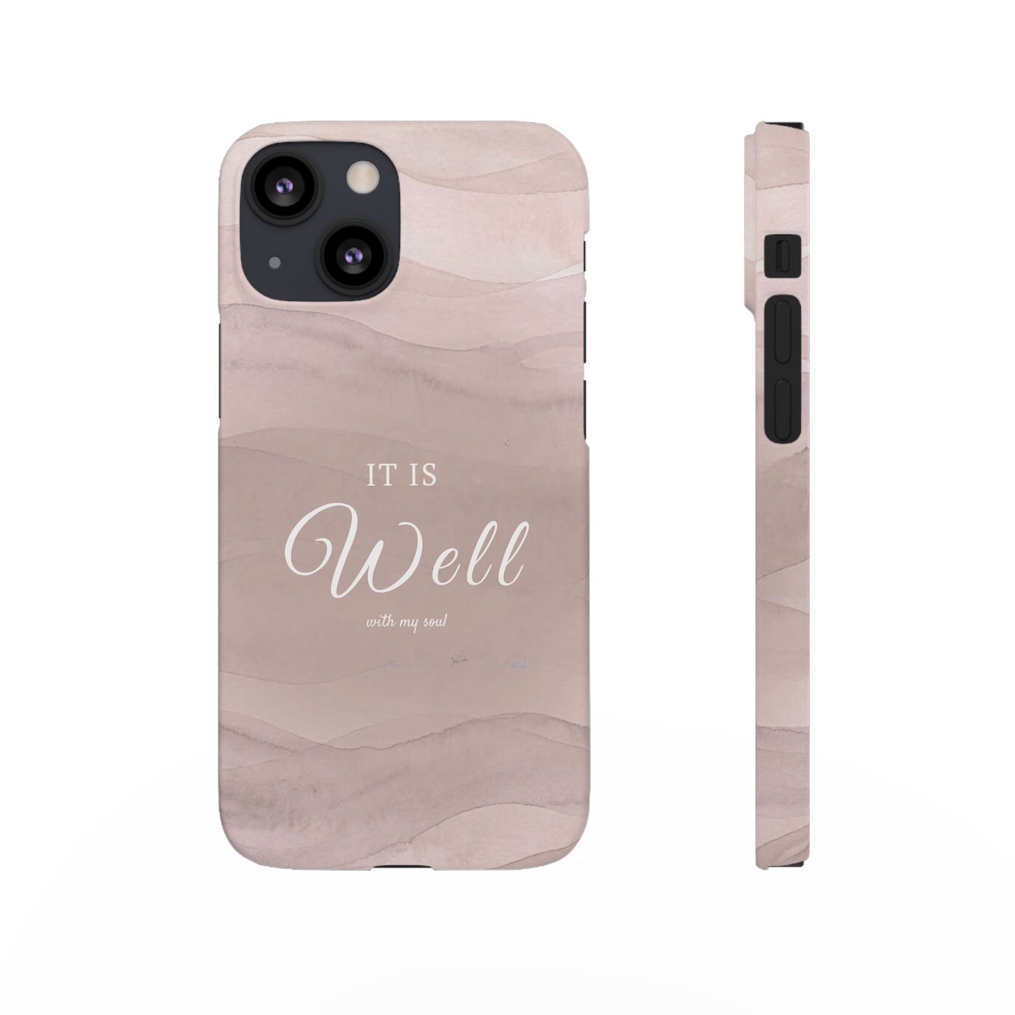 It Is Well Pink Snap Case