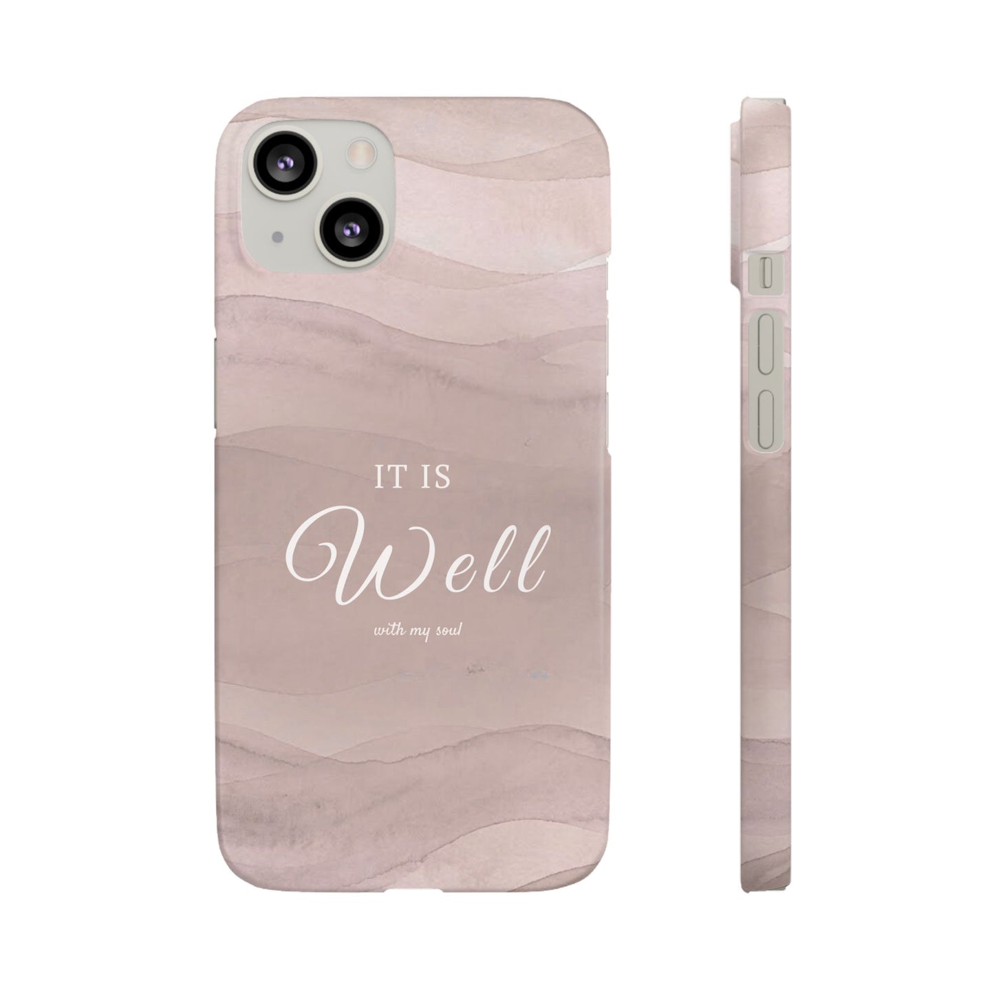 It Is Well Pink Snap Case