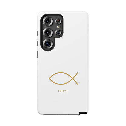 Gold Ichthys Fish Phone Case