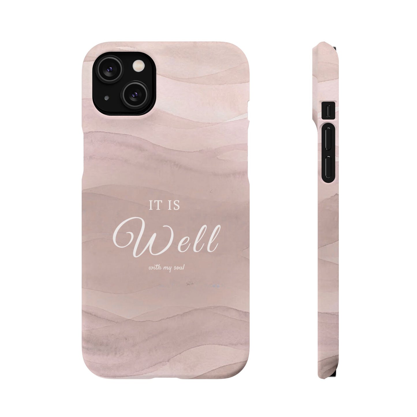 It Is Well Pink Snap Case