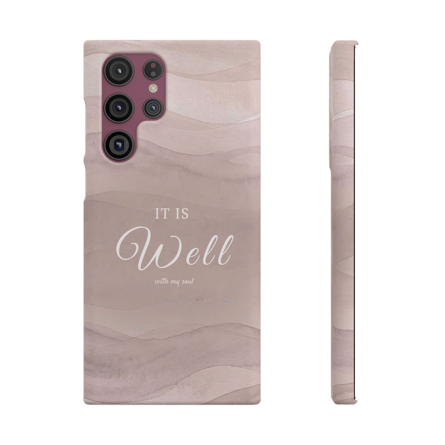 It Is Well Pink Snap Case