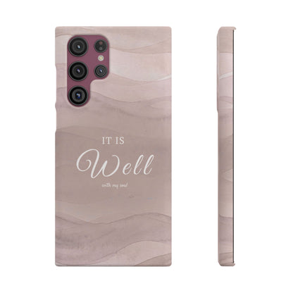 It Is Well Pink Snap Case