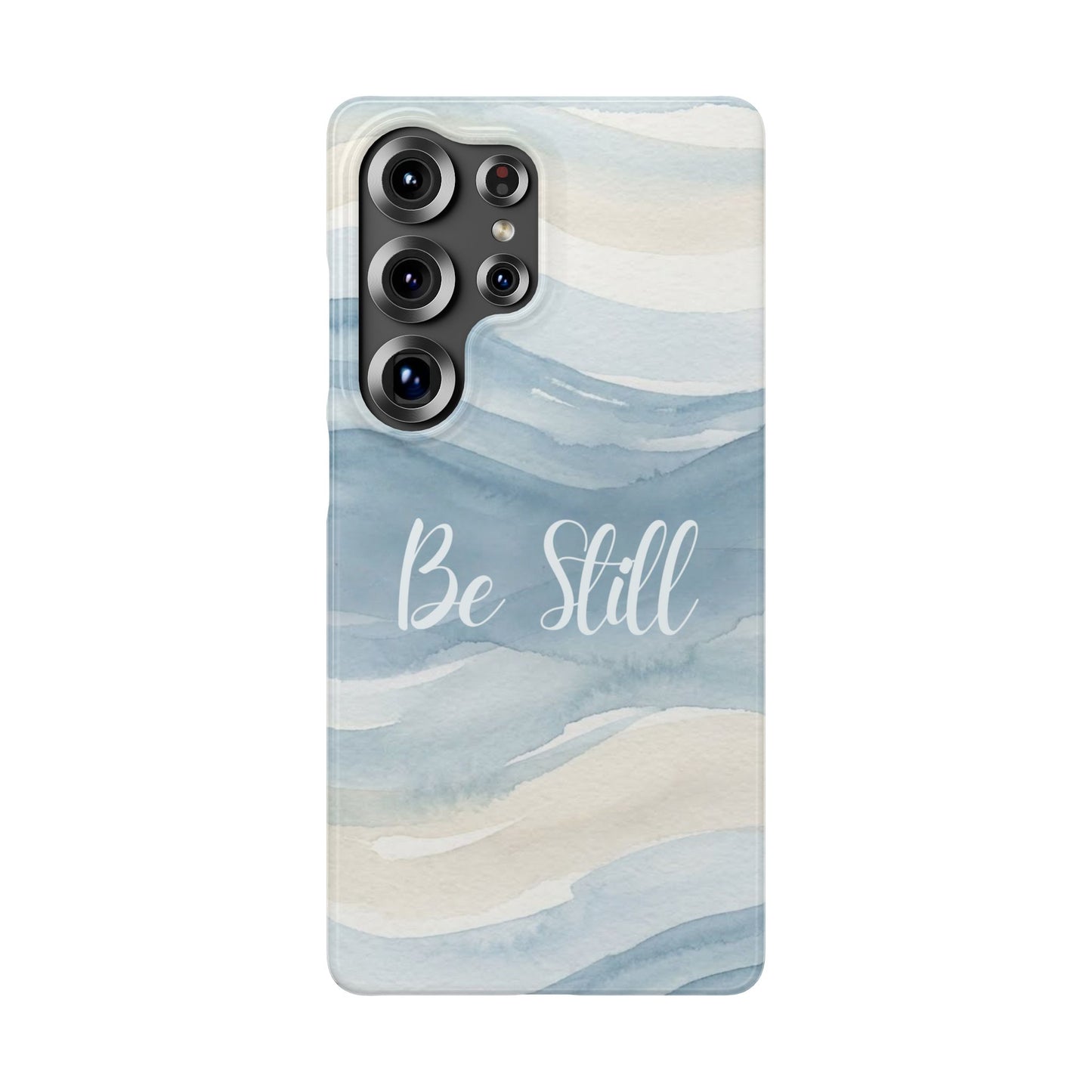 Be Still Blue Watercolour  – Snap Case