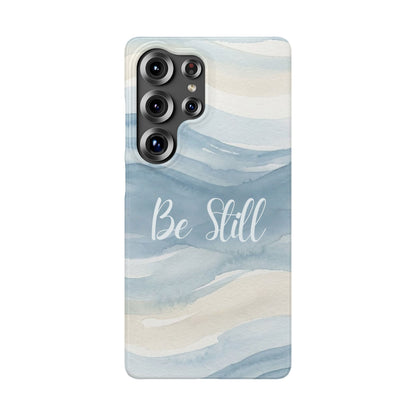 Be Still Blue Watercolour  – Snap Case
