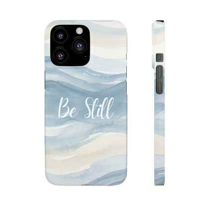 Be Still Blue Watercolour  – Snap Case