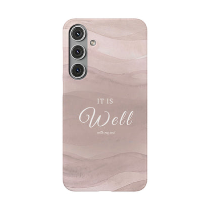 It Is Well Pink Snap Case