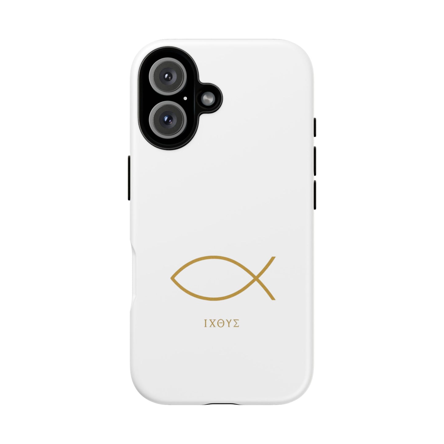 Gold Ichthys Fish Phone Case