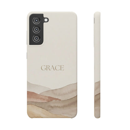 Grace Neutral Watercolour Snap Case