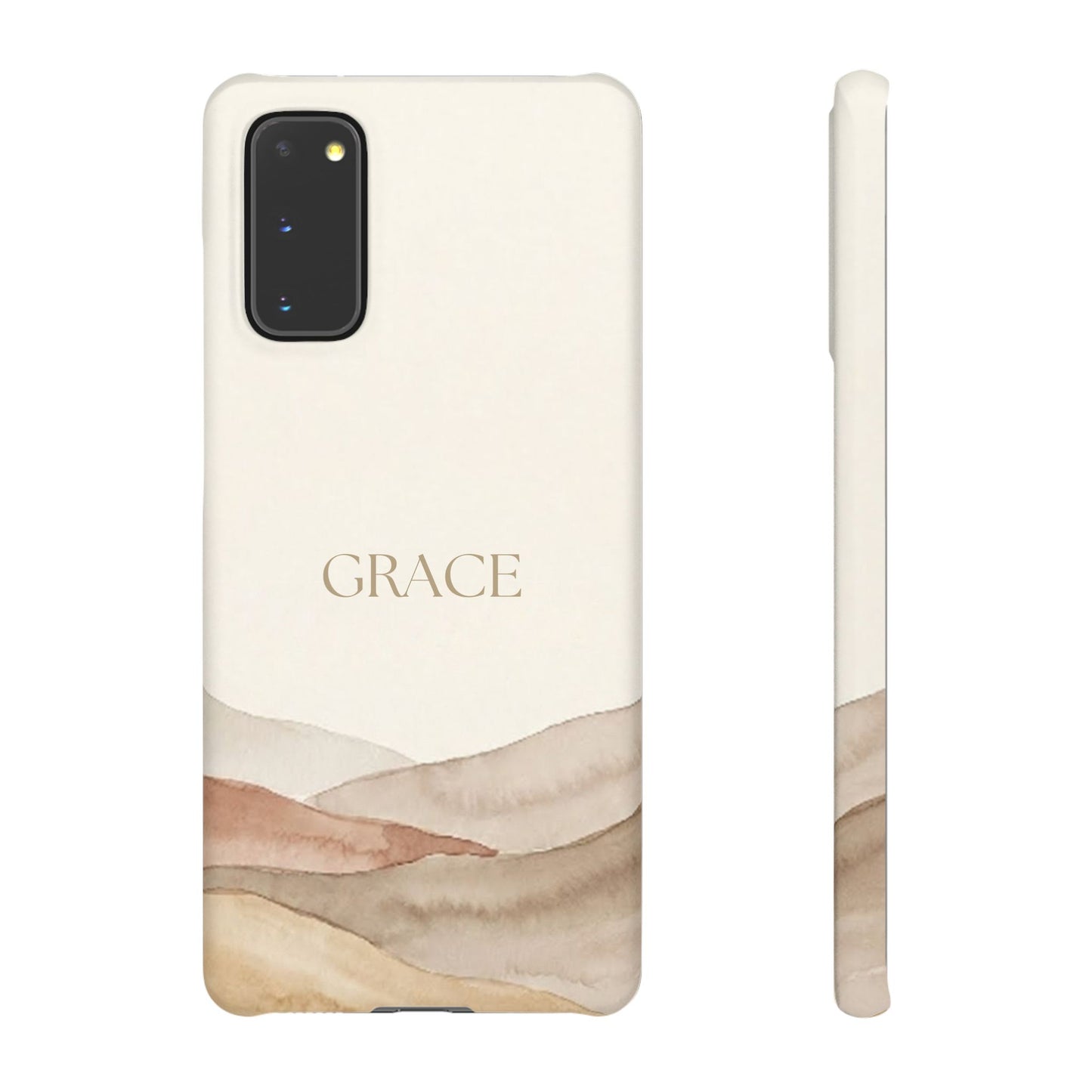 Grace Neutral Watercolour Snap Case