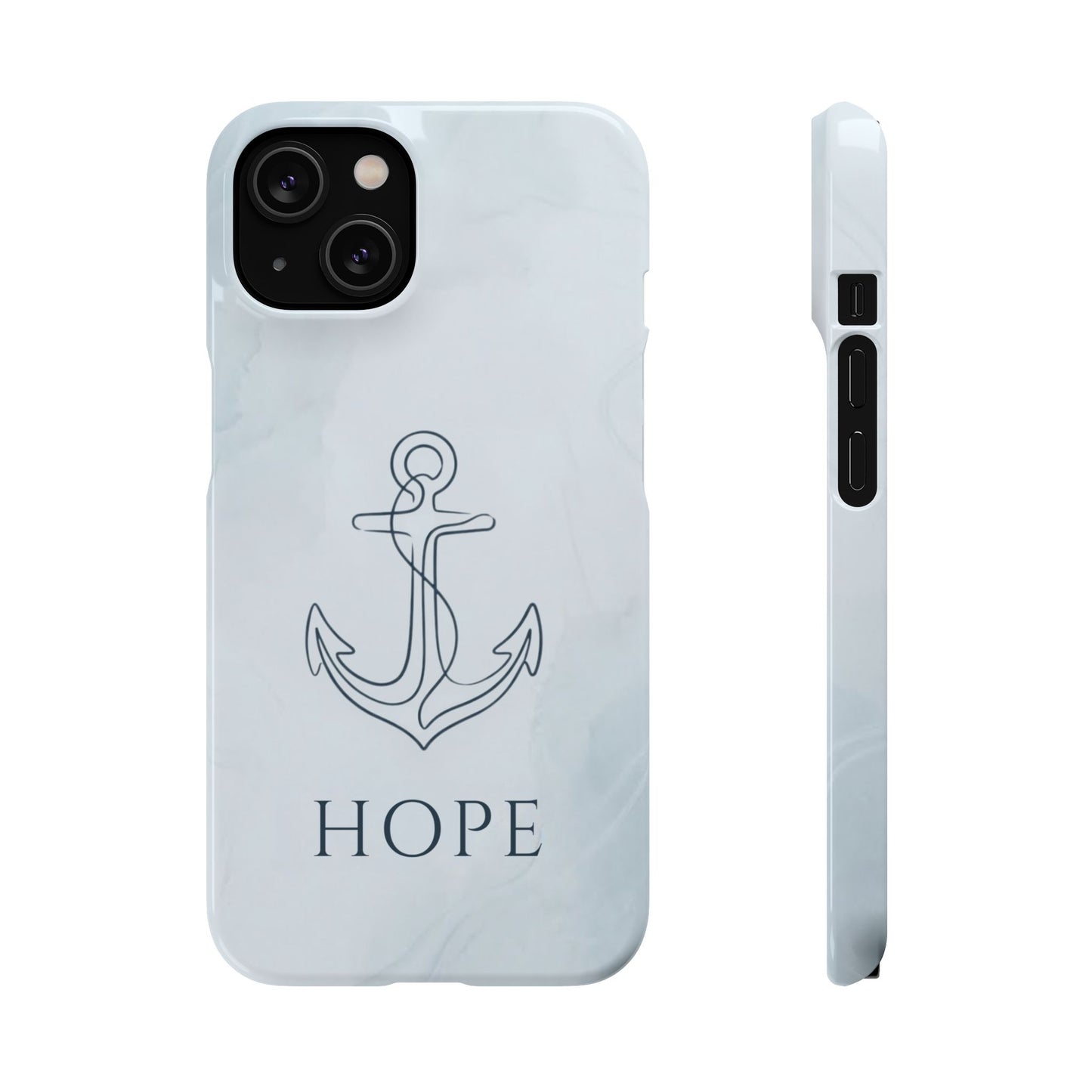 Hope Marble Nautical Snap Case