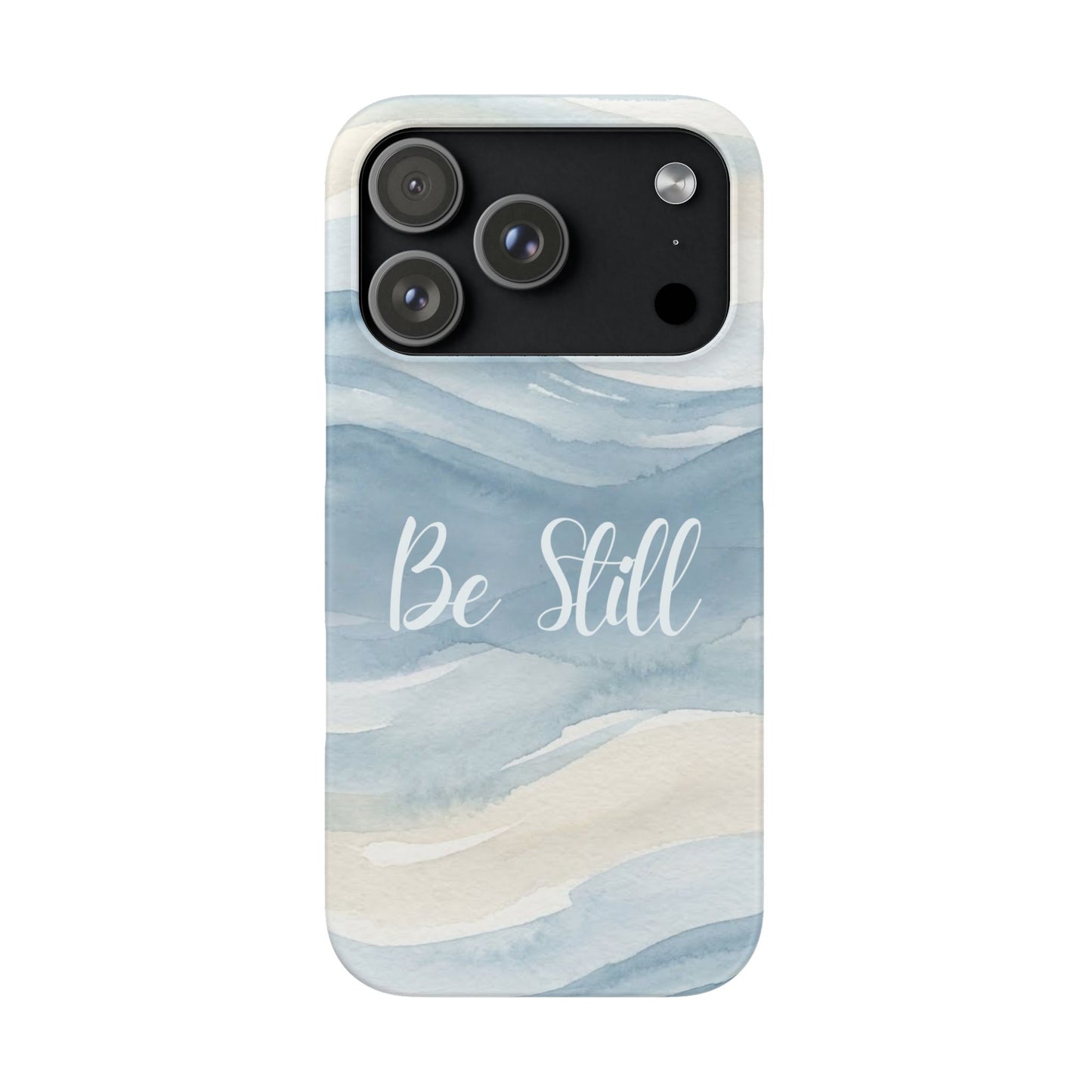 Be Still Blue Watercolour  – Snap Case
