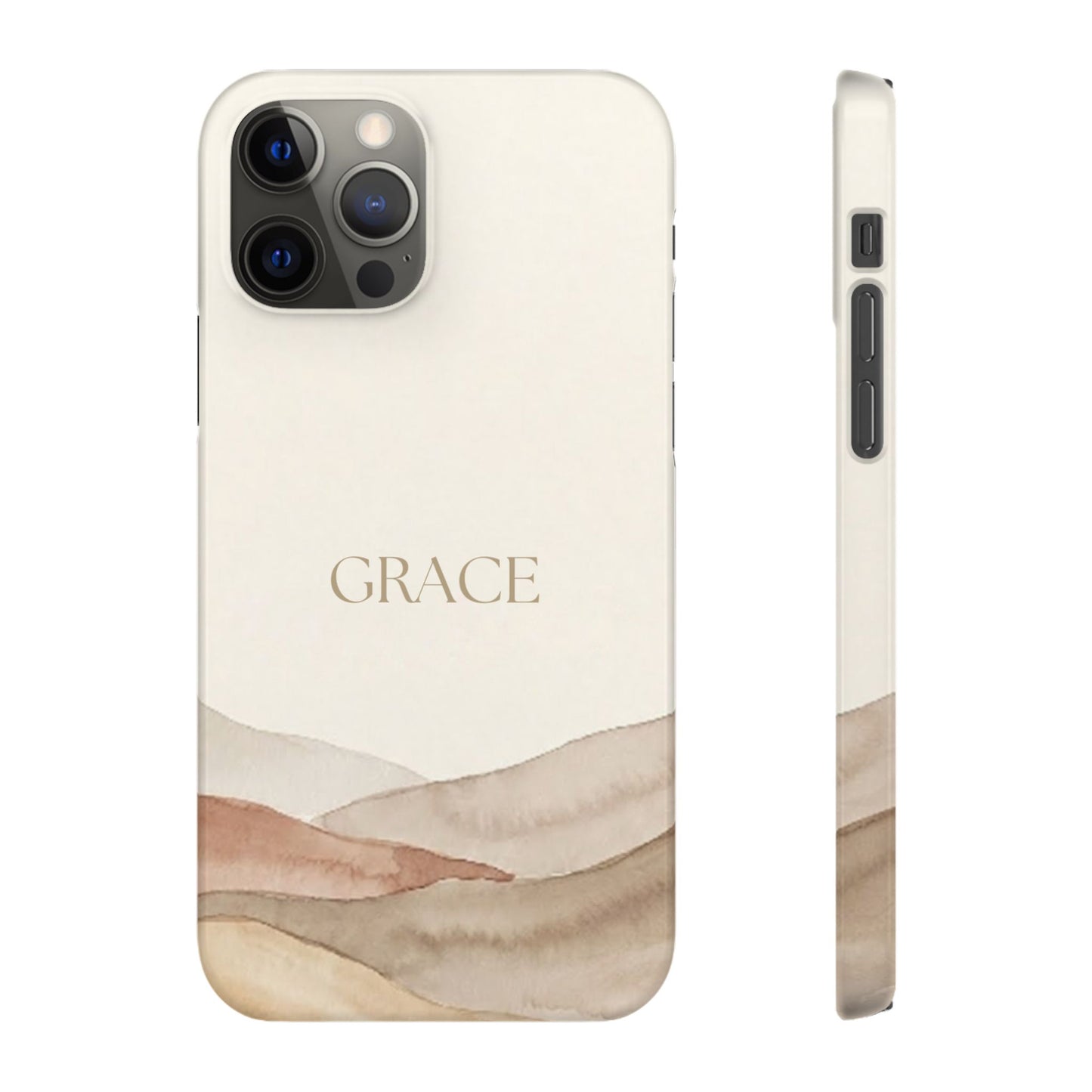 Grace Neutral Watercolour Snap Case