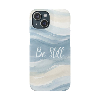 Be Still Blue Watercolour  – Snap Case