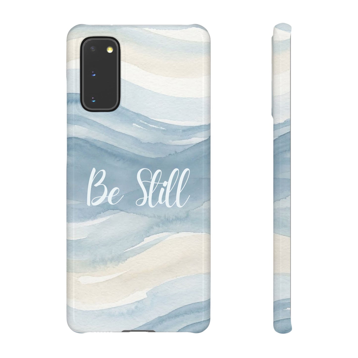 Be Still Blue Watercolour  – Snap Case