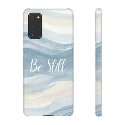 Be Still Blue Watercolour  – Snap Case
