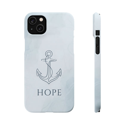 Hope Marble Nautical Snap Case