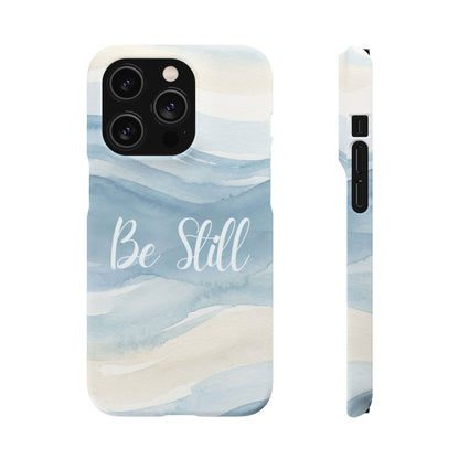 Be Still Blue Watercolour  – Snap Case