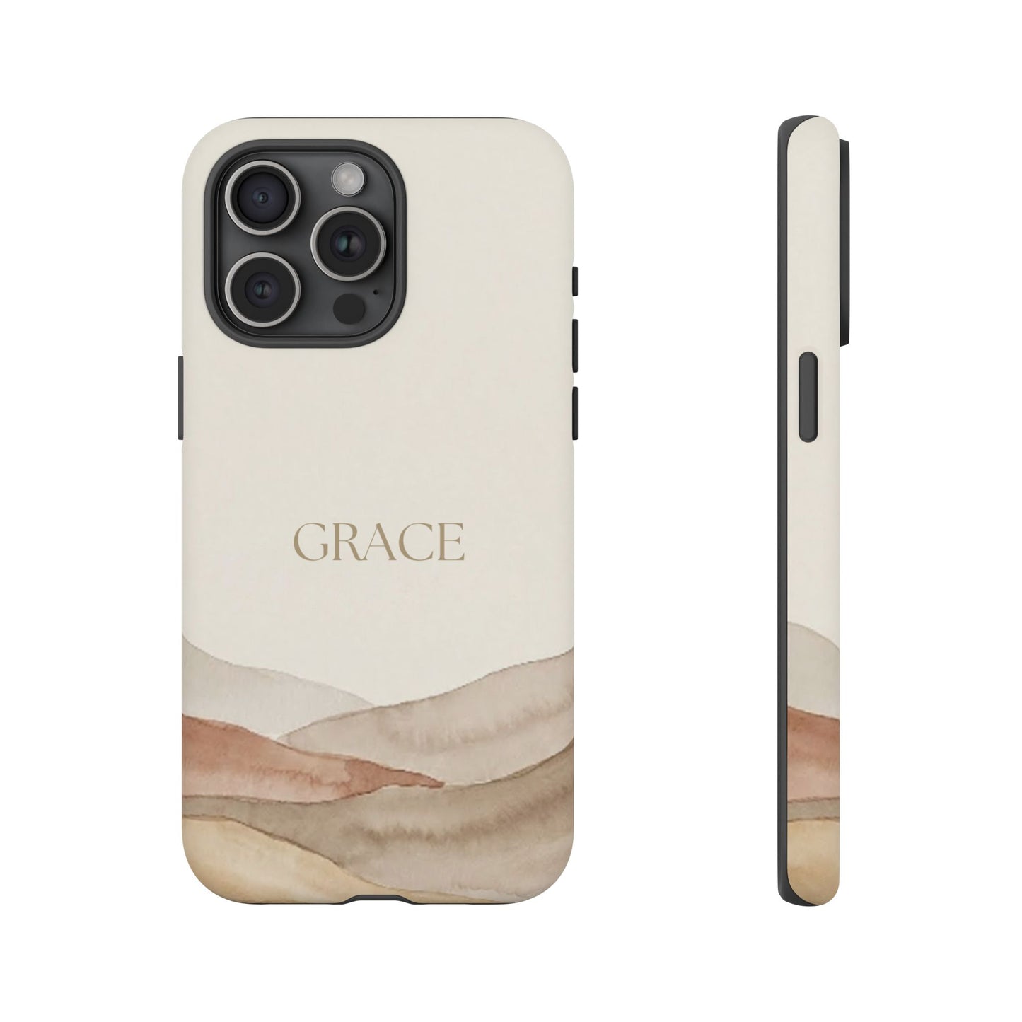 Grace Watercolor Mountains Tough Phone Case