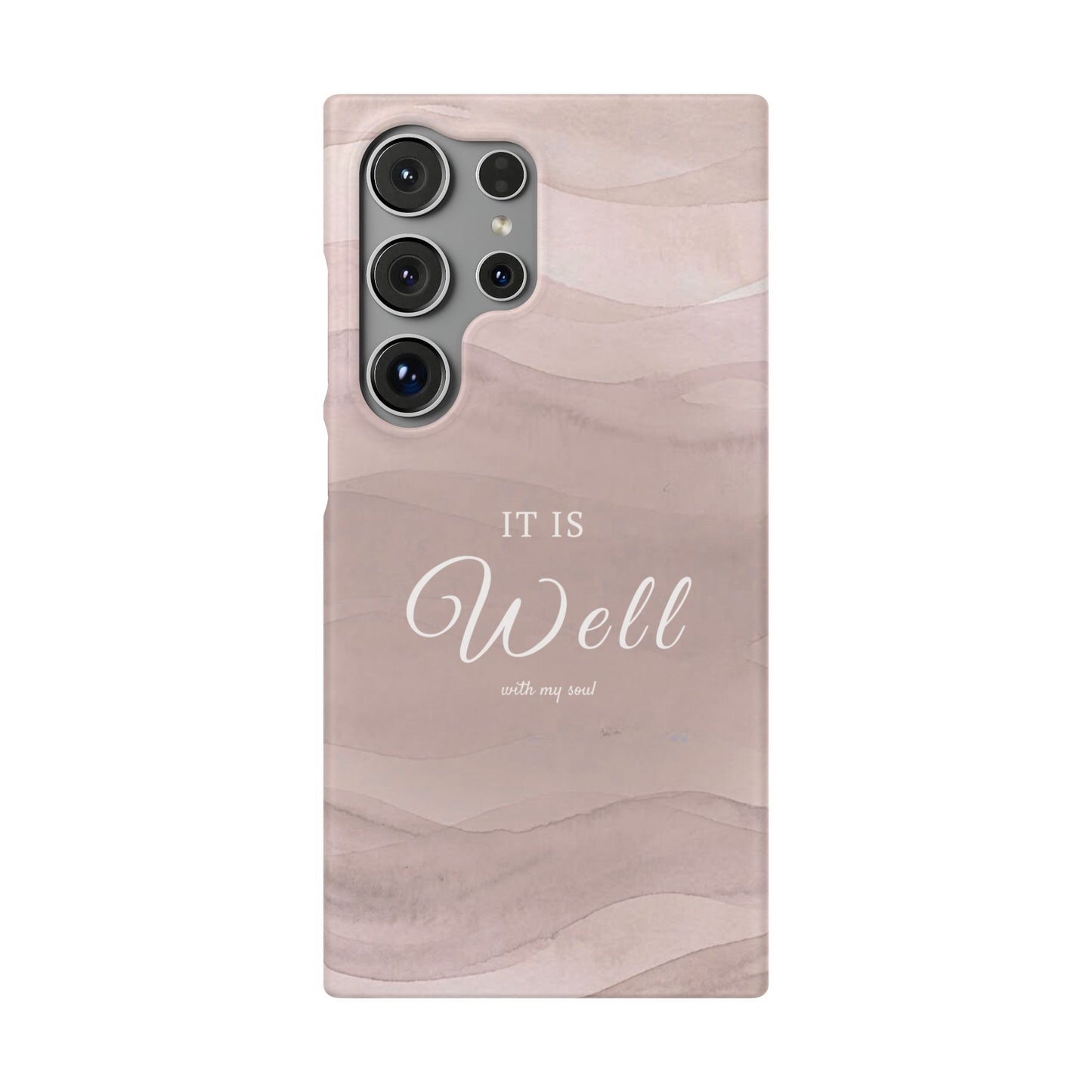 It Is Well Pink Snap Case