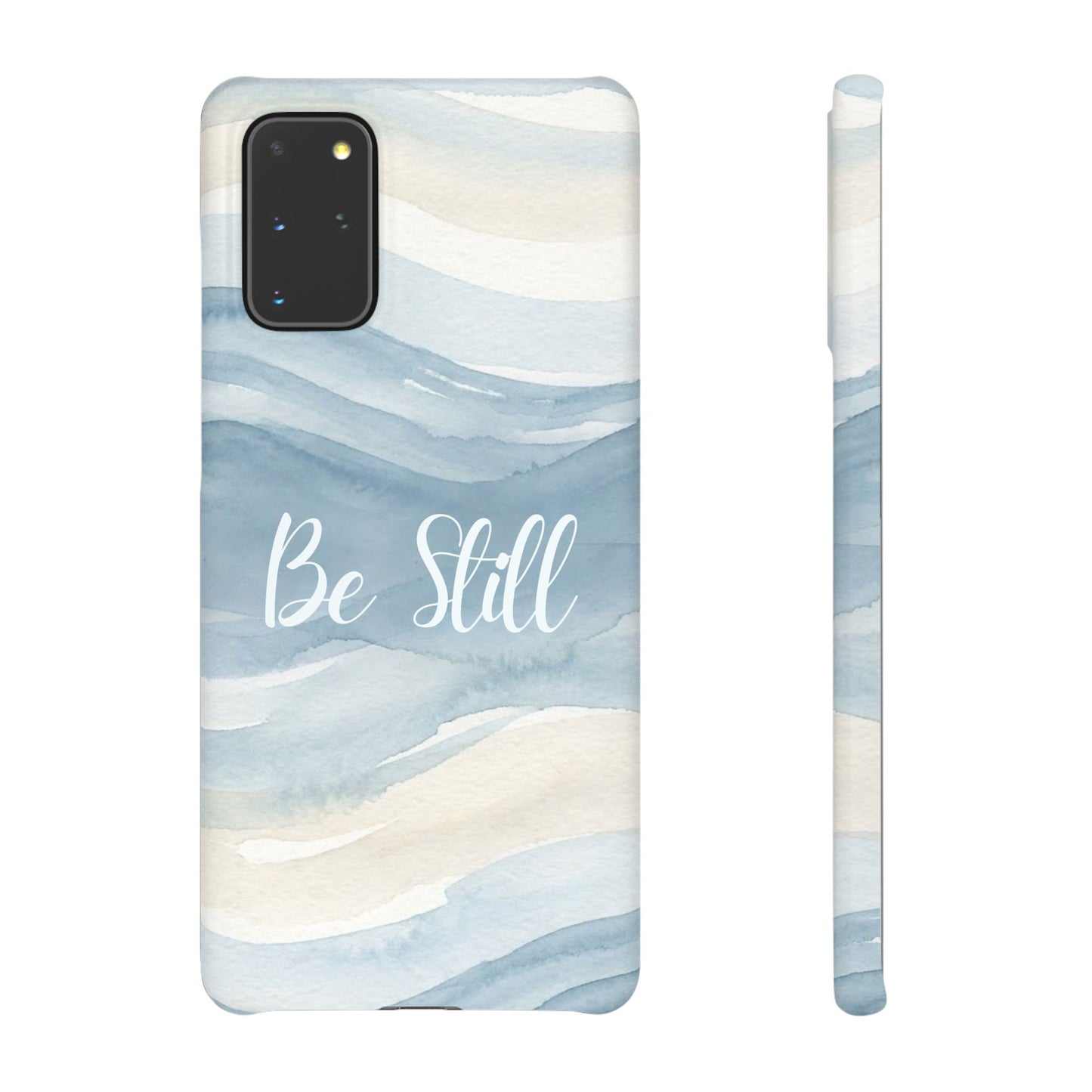 Be Still Blue Watercolour  – Snap Case