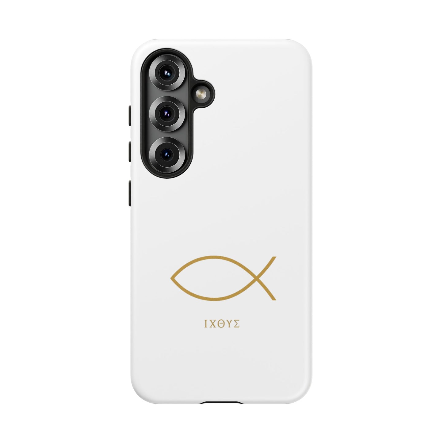 Gold Ichthys Fish Phone Case