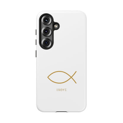 Gold Ichthys Fish Phone Case