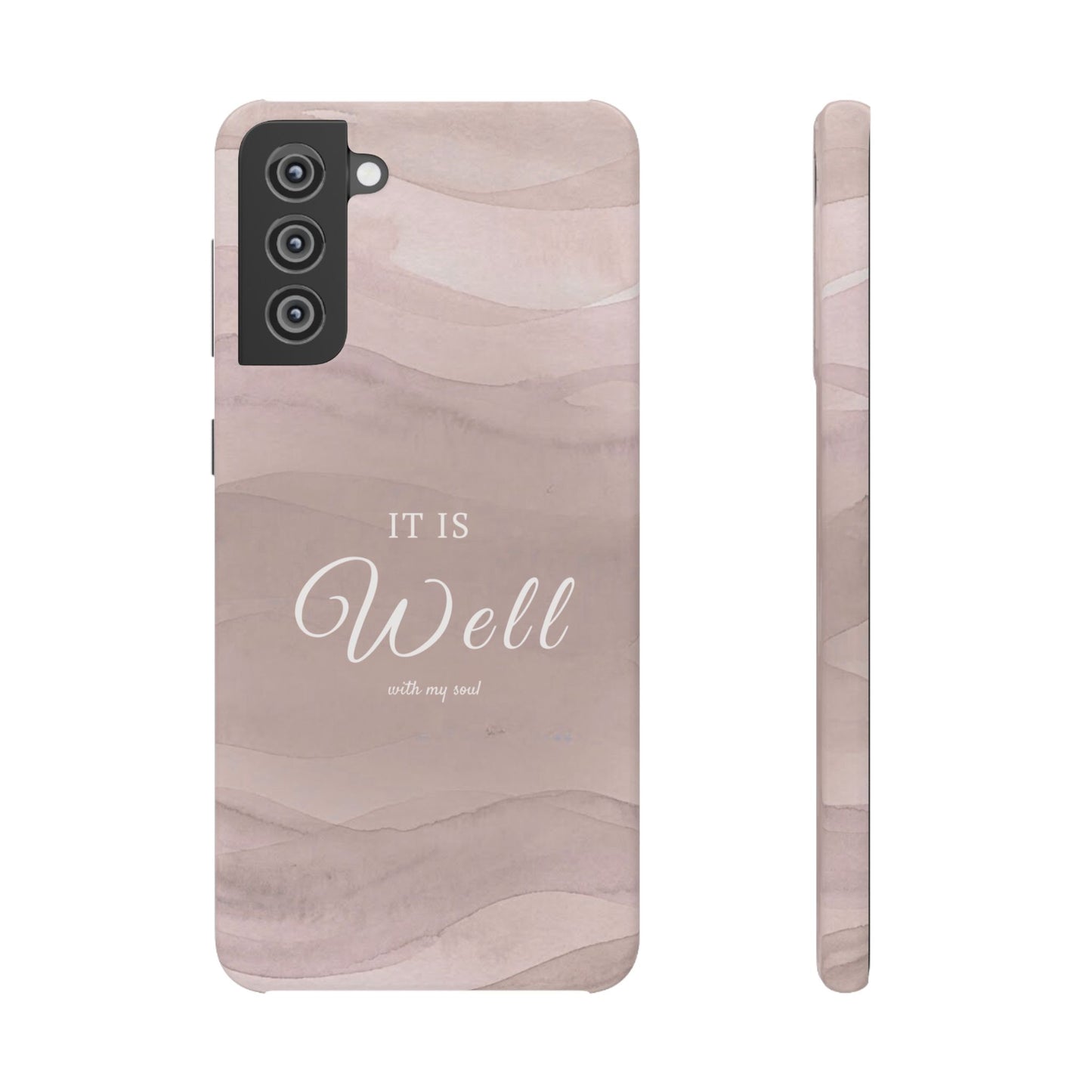 It Is Well Pink Snap Case