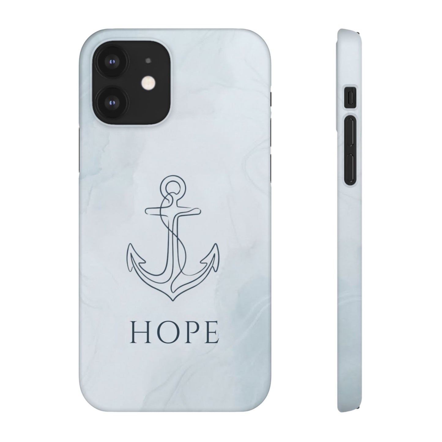 Hope Marble Nautical Snap Case