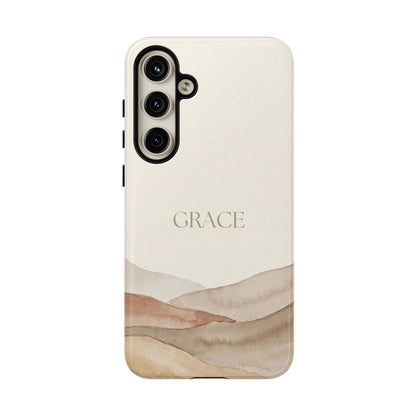 Grace Watercolor Mountains Tough Phone Case