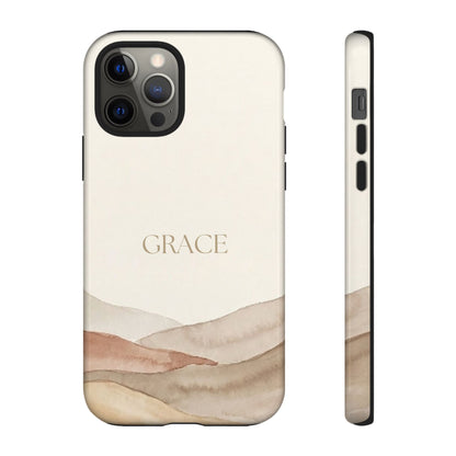 Grace Watercolor Mountains Tough Phone Case