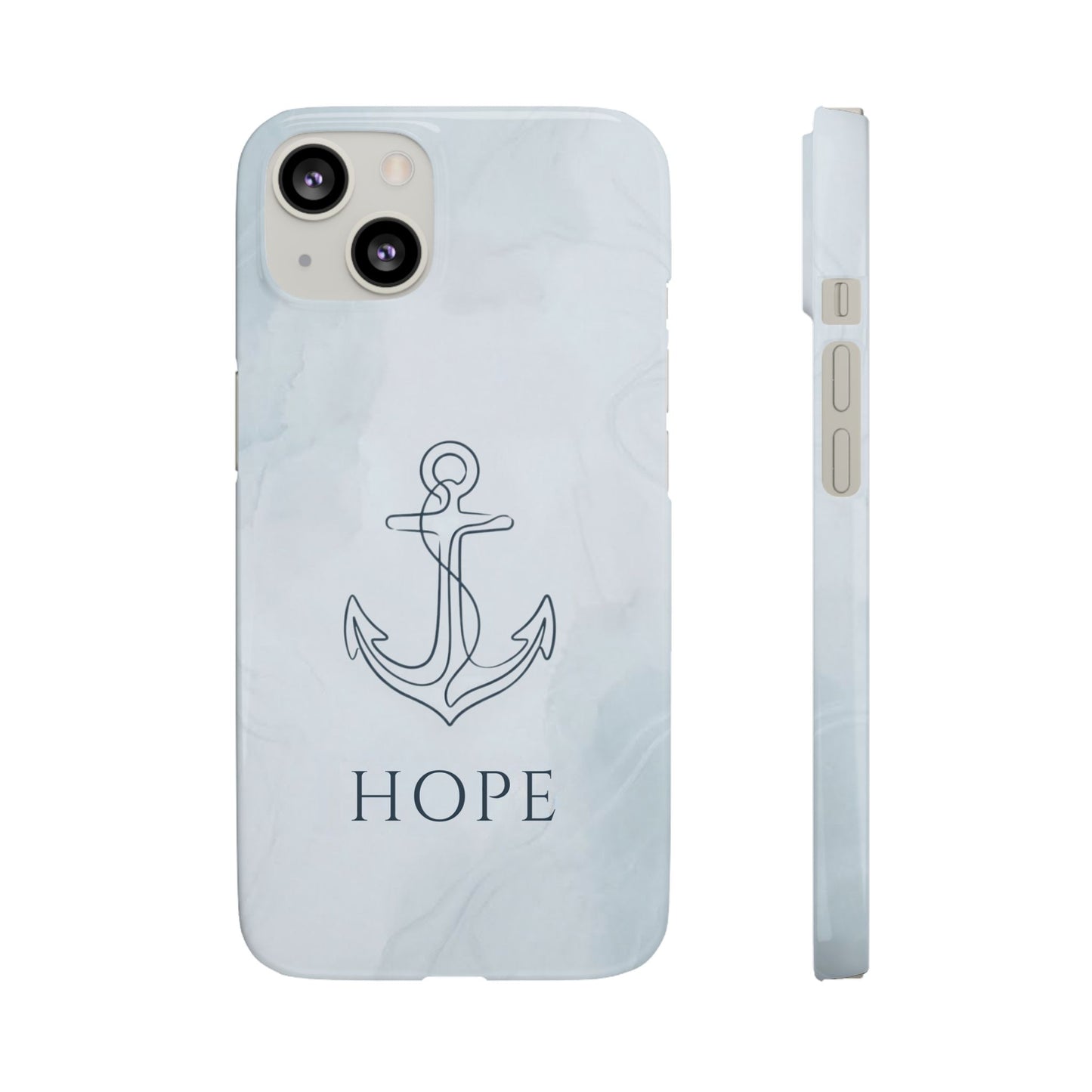 Hope Marble Nautical Snap Case