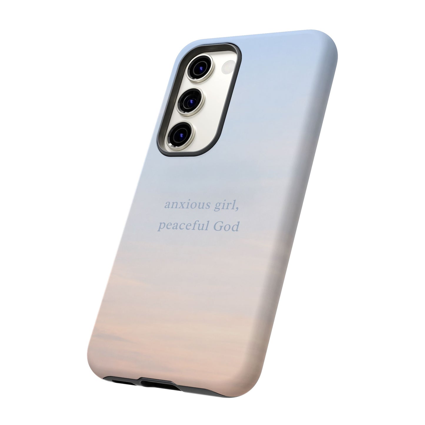 Anxious Girl, Peaceful God Phone Case
