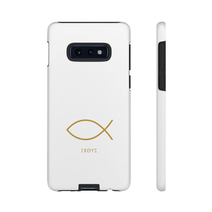 Gold Ichthys Fish Phone Case