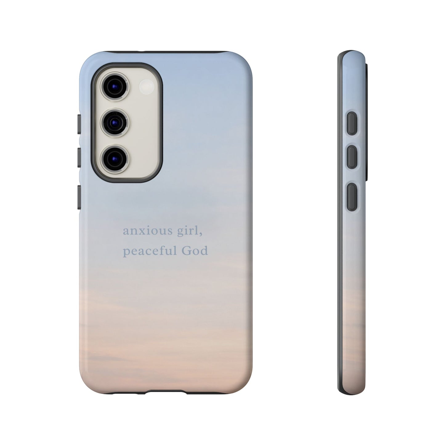 Anxious Girl, Peaceful God Phone Case