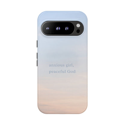 Anxious Girl, Peaceful God Phone Case