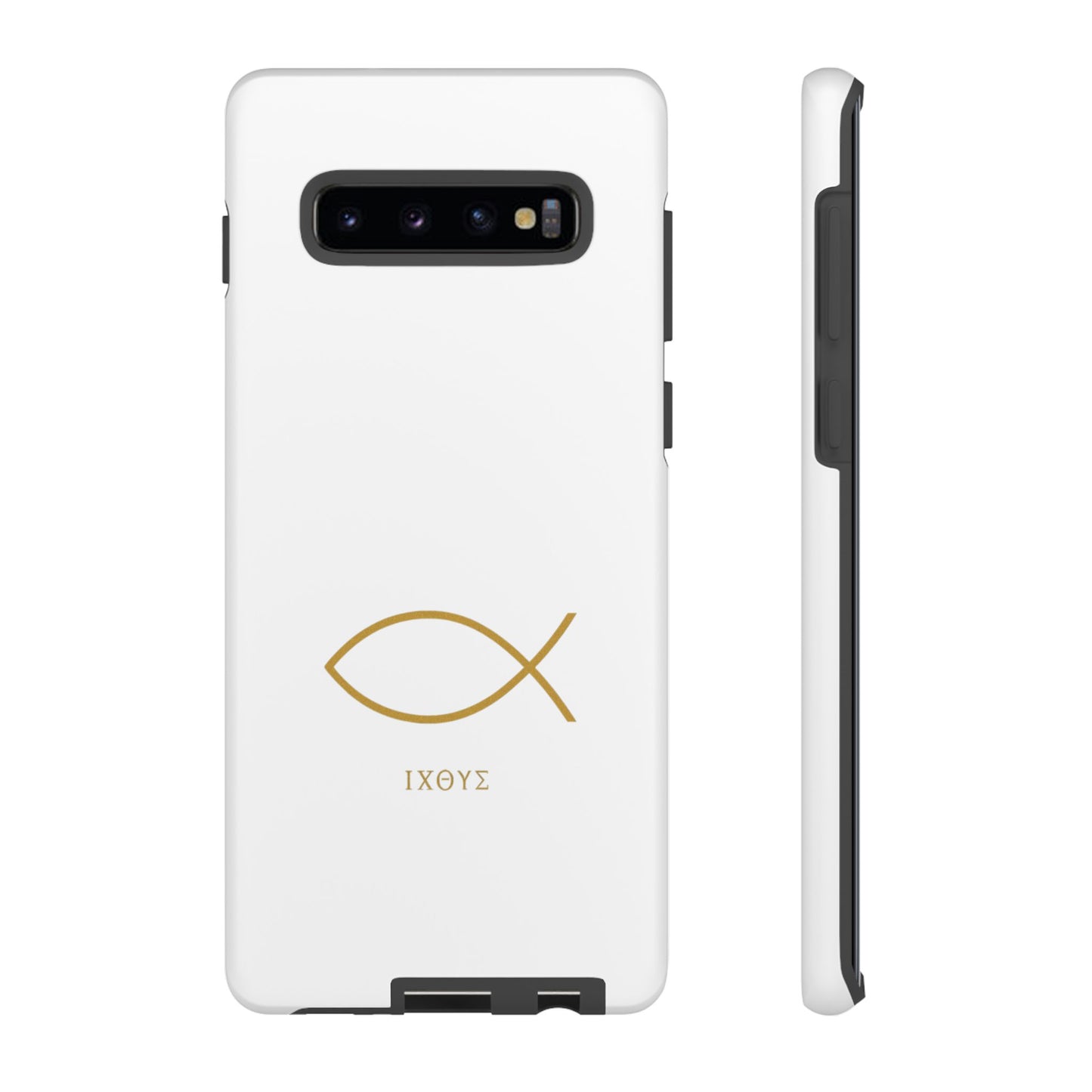 Gold Ichthys Fish Phone Case