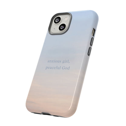 Anxious Girl, Peaceful God Phone Case