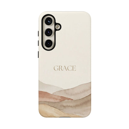 Grace Watercolor Mountains Tough Phone Case