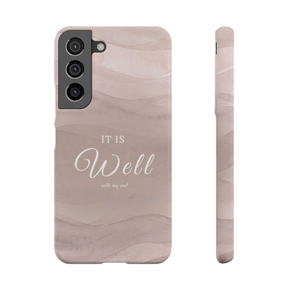 It Is Well Pink Snap Case