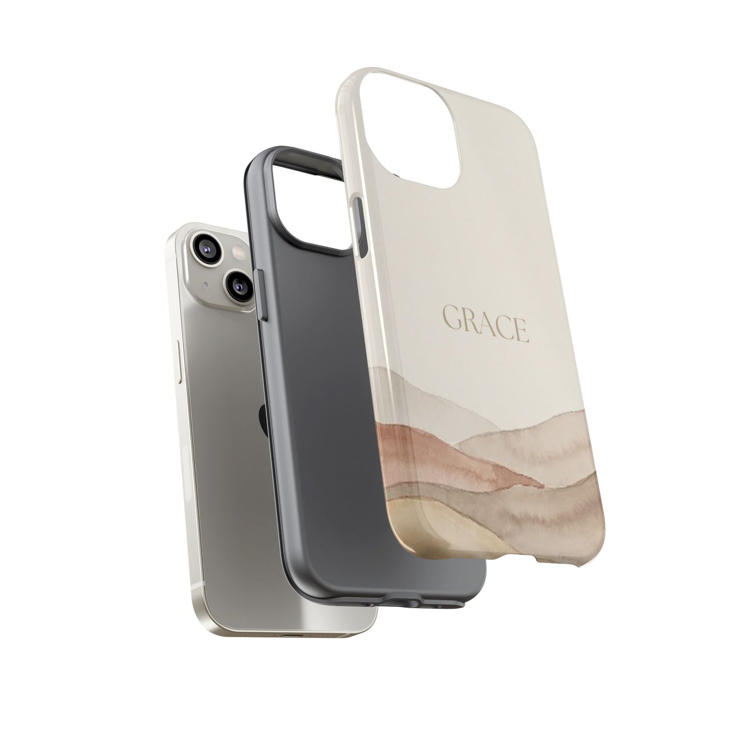 Grace Watercolor Mountains Tough Phone Case