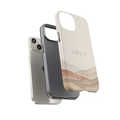 Grace Watercolor Mountains Tough Phone Case