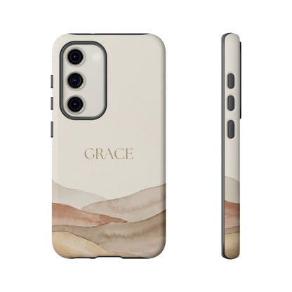 Grace Watercolor Mountains Tough Phone Case