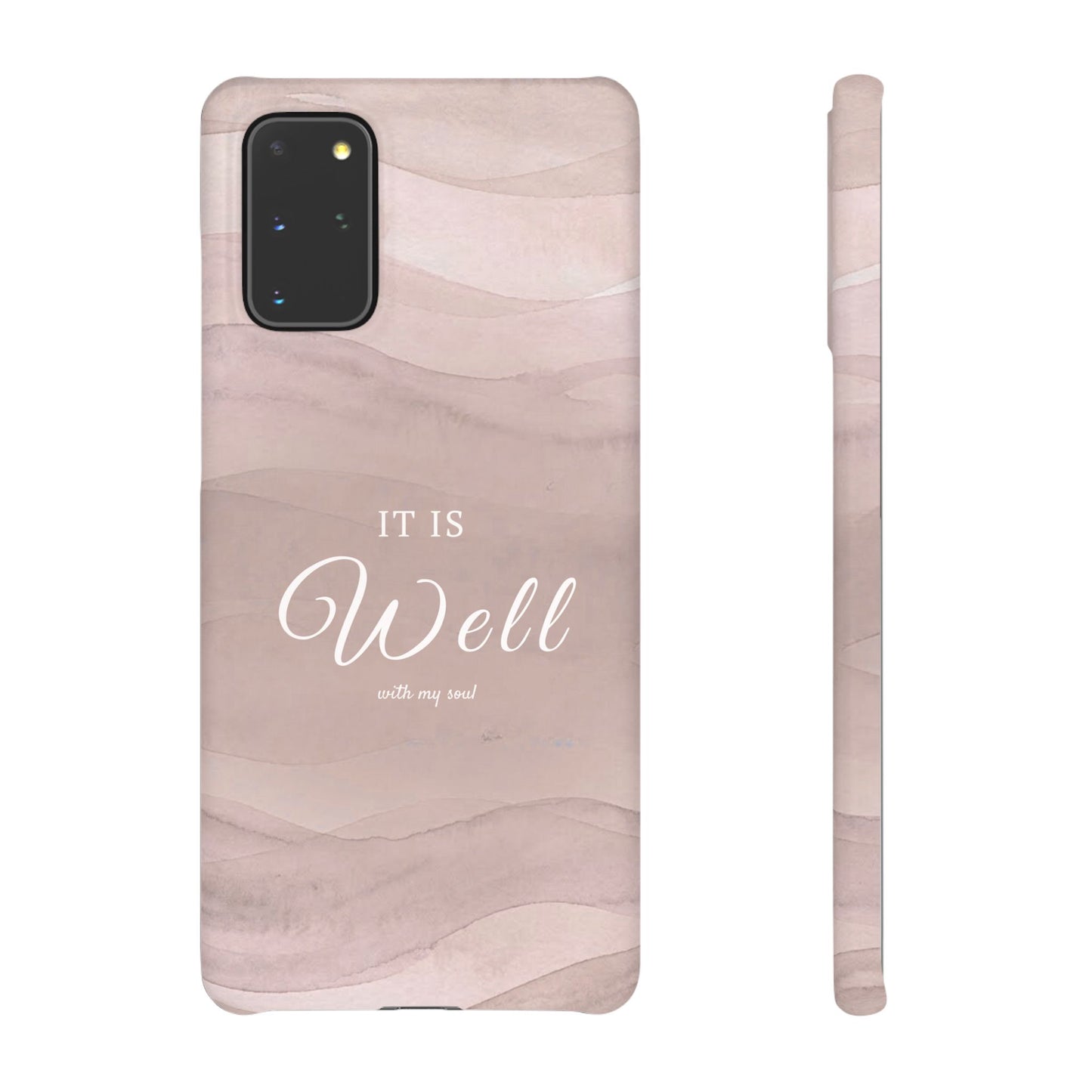It Is Well Pink Snap Case