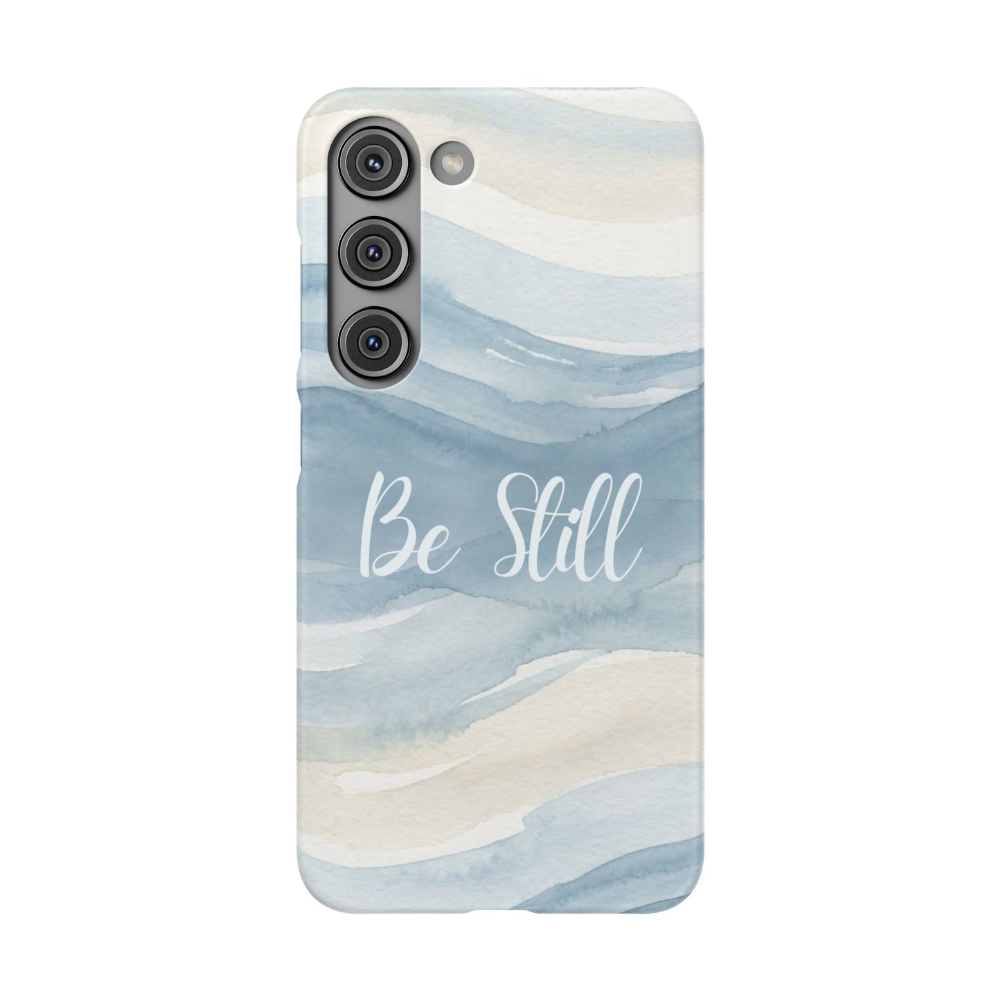 Be Still Blue Watercolour  – Snap Case