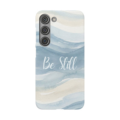 Be Still Blue Watercolour  – Snap Case