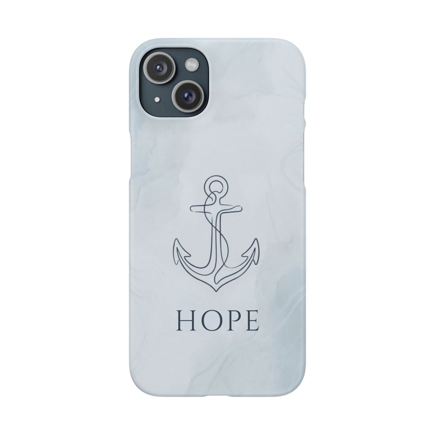 Hope Marble Nautical Snap Case