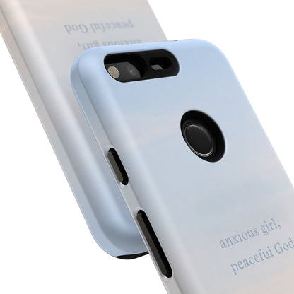Anxious Girl, Peaceful God Phone Case