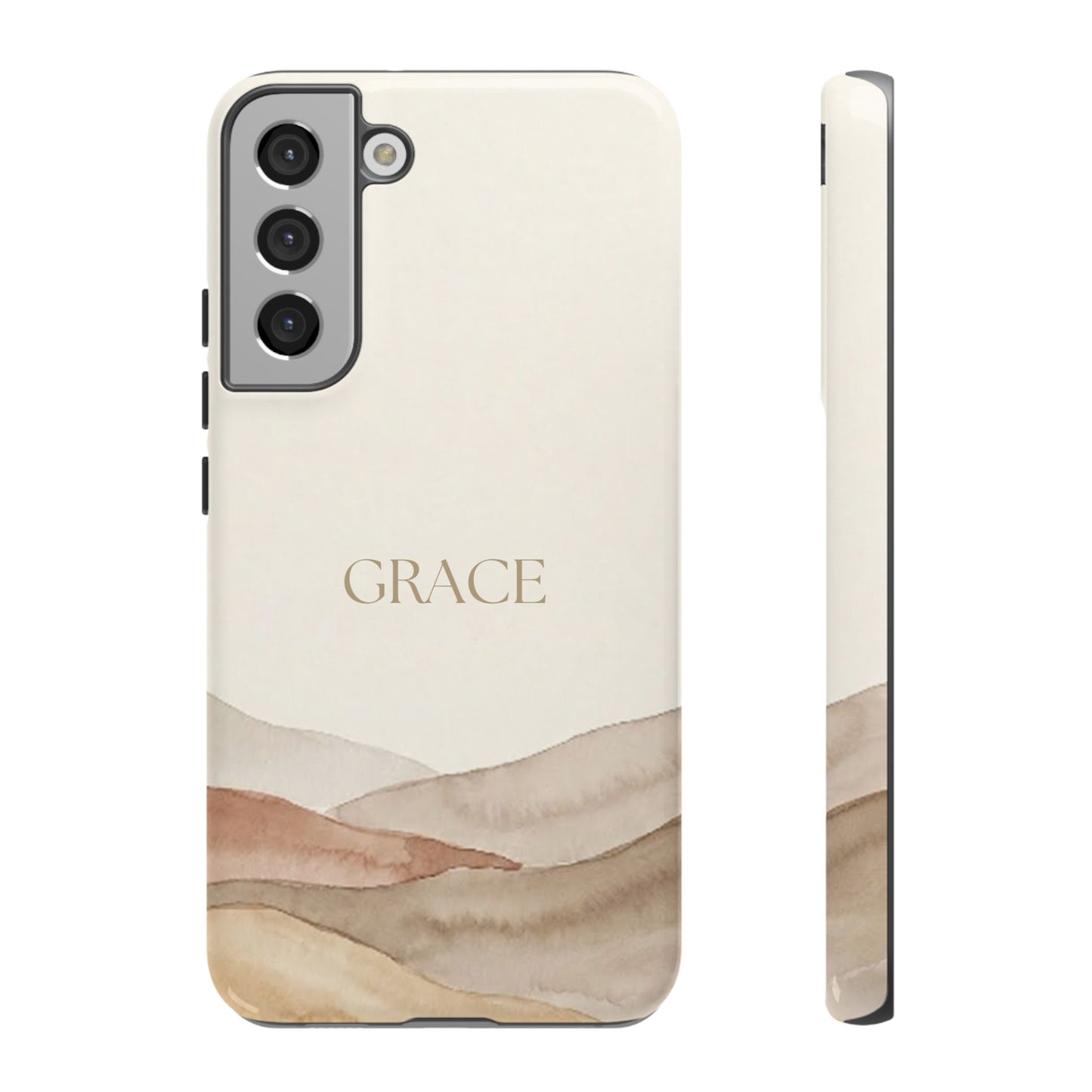 Grace Watercolor Mountains Tough Phone Case